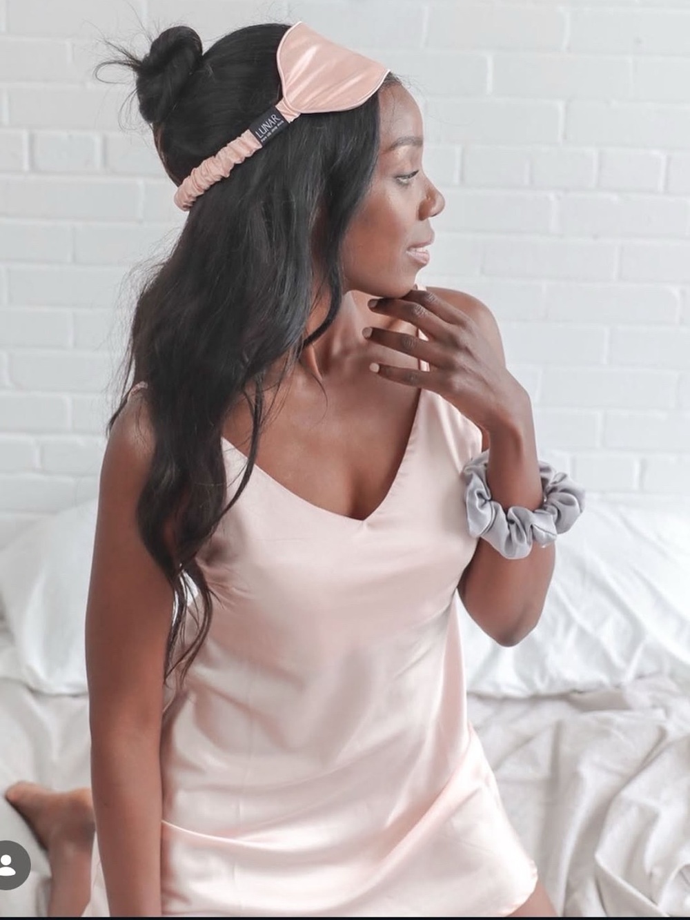 Lunar Pink Satin Slip Dress Cami